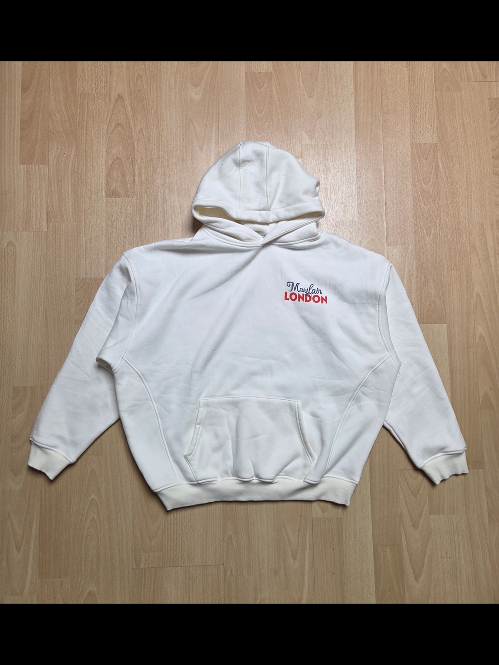 Redefined  White Graphic Print London Hoodie Size S/M